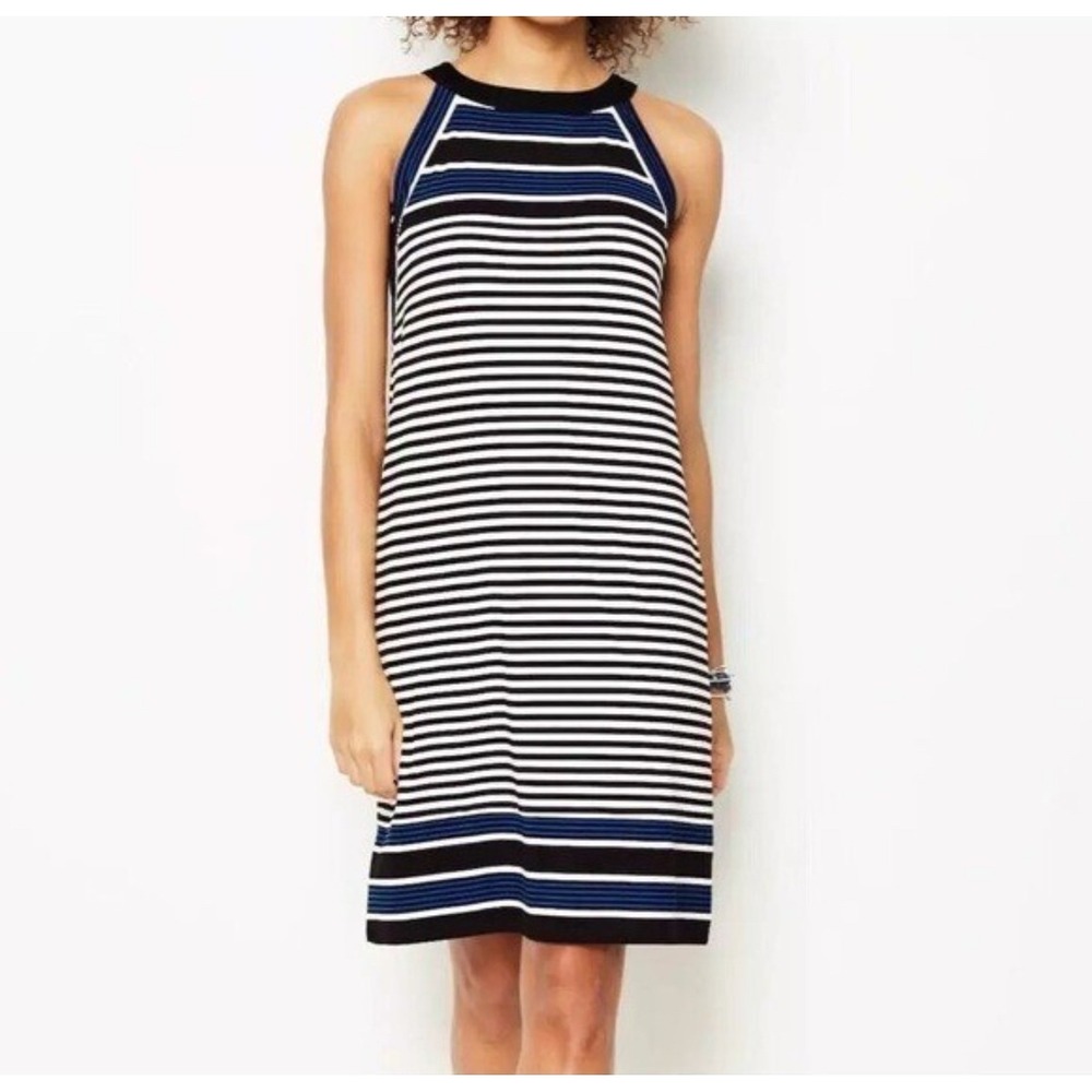 J.Jill Wearever Collection Striped Shift Dress Size XS Midi Striped - Picture 2 of 11